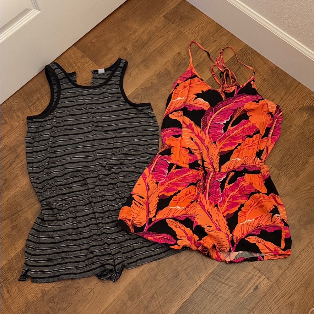 Bundle of 2 Old Navy Women's short jumpsuits